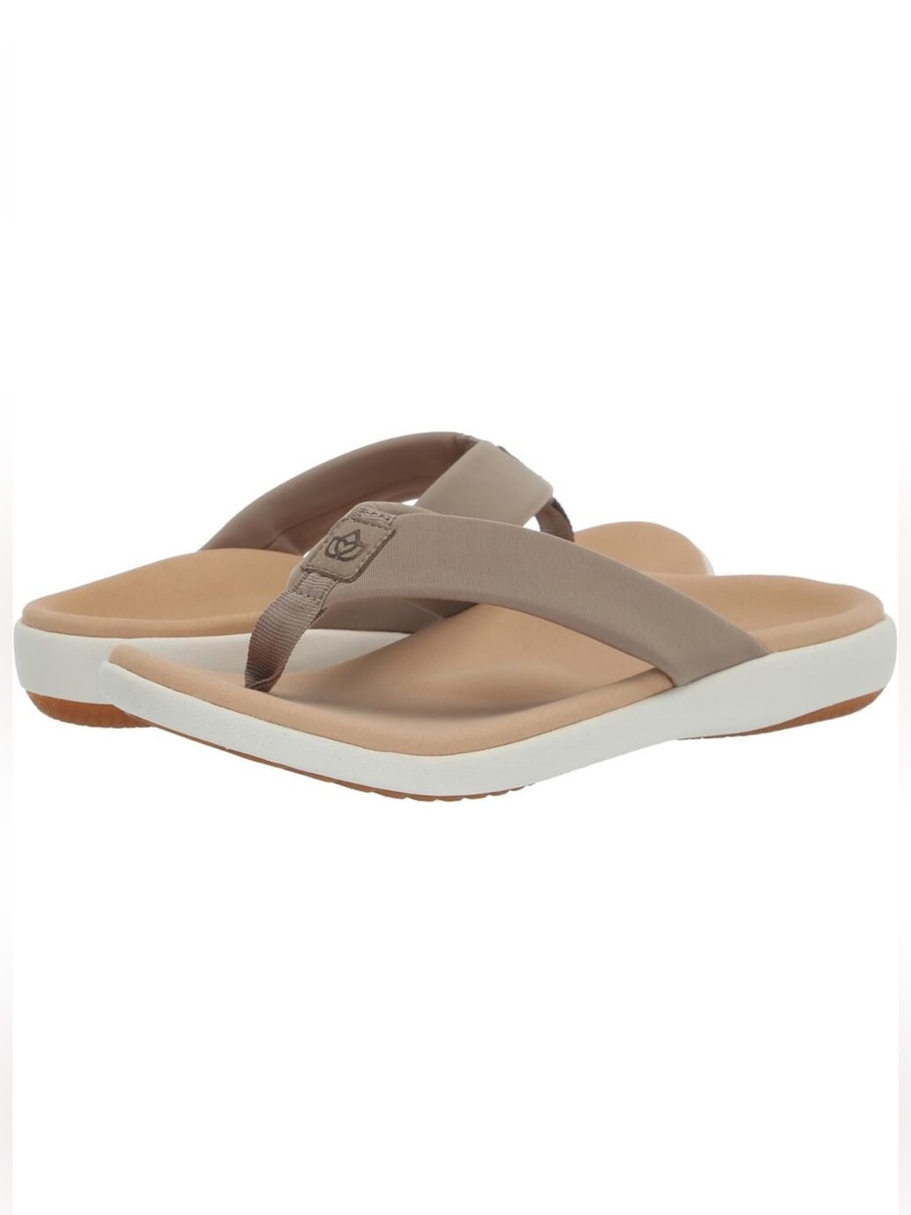 Spenco Victoria Women's Orthotic Flip Flop Taupe Size 5.5D WIDE NEW In Bag